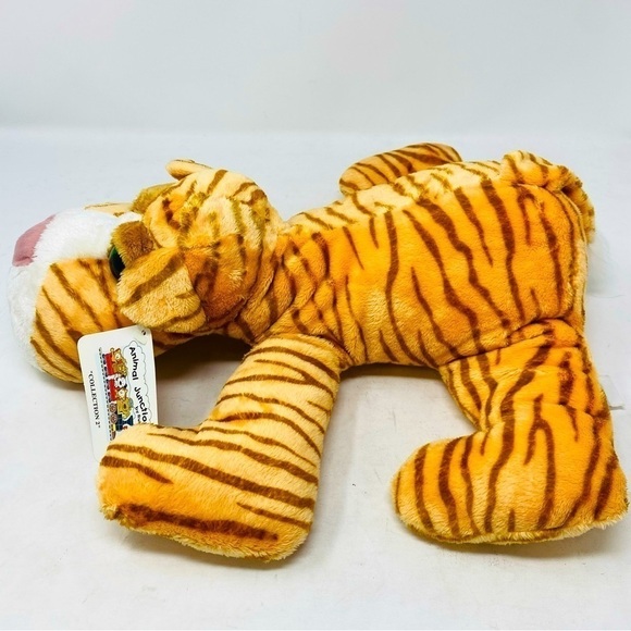 Russ Zoey Big Green Eyed Orange Tiger Plush W/ Tag 15“ x 16“ - Picture 4 of 8